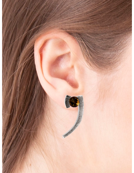 PENDIENTES ELEVEN CUARZO FUME