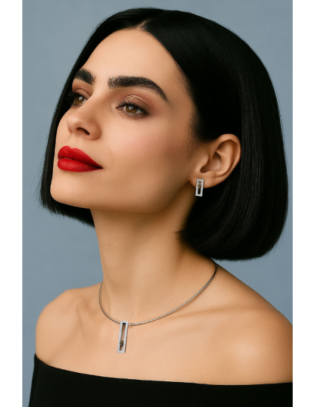 COLLAR LINEAL SPACE CUARZO