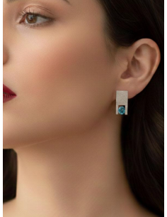 PENDIENTES SIX TOPACIO AZUL 2
