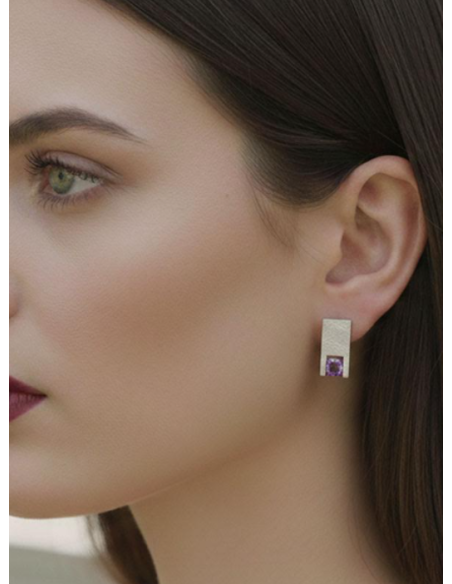PENDIENTES SIX QUARZO ROSA