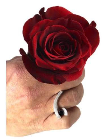 ELEVEN ONYX RING