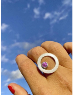 Anillo CIRCULAR TWO in colours pink 2