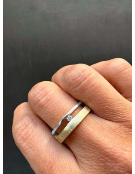 SPACE YELLOW GOLD + WHITE GOLD