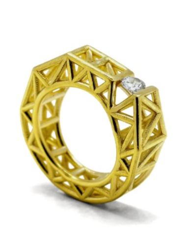 LLUM RING IN THE WHITE GOLD