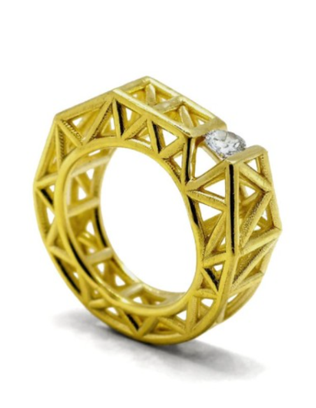 LLUM RING IN THE WHITE GOLD
