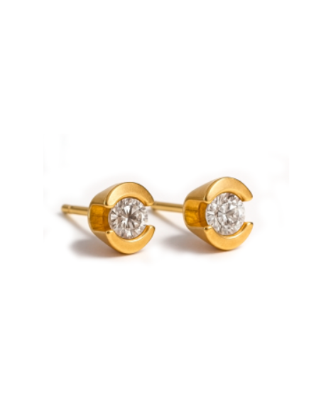 EARRINGS FOUR YELLOW GOLD