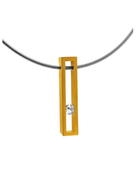 COLLAR LINEAL SPACE ORO