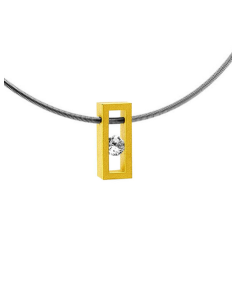 COLLAR SMALL LINEAL SPACE ORO