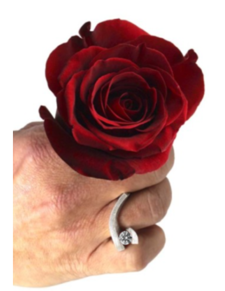 ANILLO ELEVEN TOPACIO BLANCO