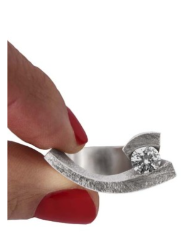 ANILLO ELEVEN TOPACIO BLANCO