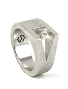 ANILLO SIX TOPACIO BLANCO