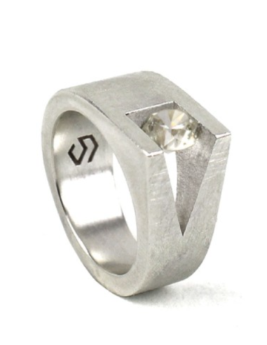ANILLO SIX TOPACIO BLANCO
