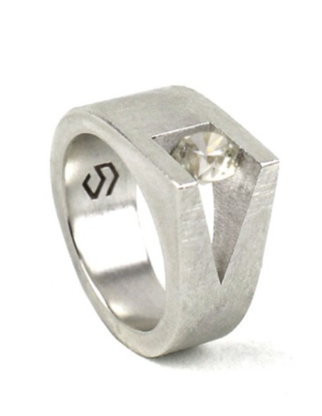 ANILLO SIX TOPACIO BLANCO