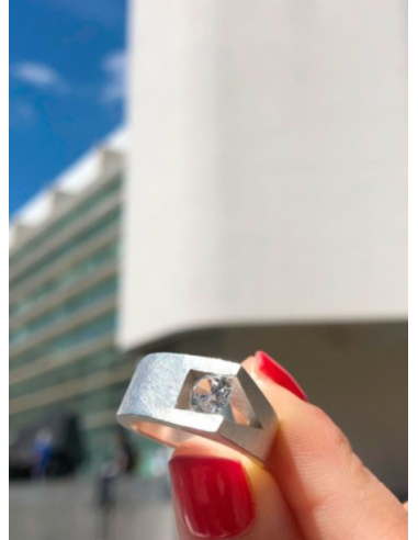ANILLO SIX TOPACIO BLANCO