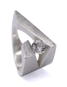 ANILLO NINE TOPACIO BLANCO
