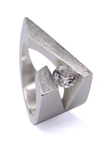 ANILLO NINE TOPACIO BLANCO