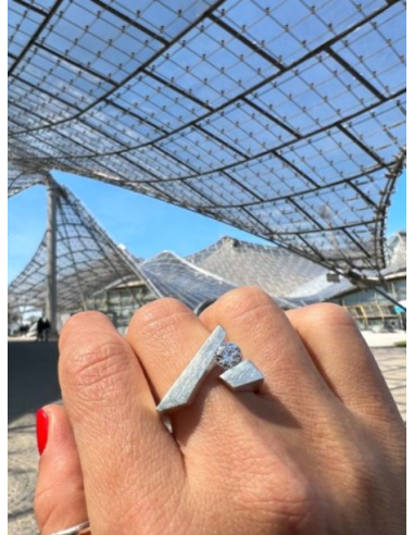 ANILLO NINE TOPACIO BLANCO