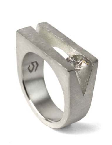 ANILLO SEVEN TOPACIO BLANCO