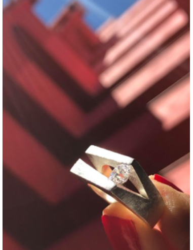 ANILLO SEVEN TOPACIO BLANCO