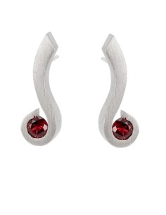 PENDIENTES SANT JORDI  GRANATE