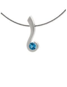 PENDIENTES SANT JORDI  TOPACIO AZUL