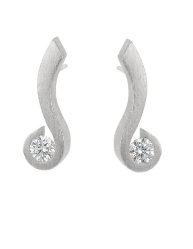PENDIENTES SANT JORDI  TOPAZIO BLANCO