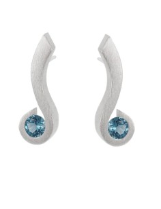 PENDIENTES SANT JORDI  TOPAZI BLAU