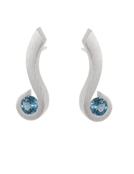 PENDIENTES SANT JORDI  TOPAZI BLAU