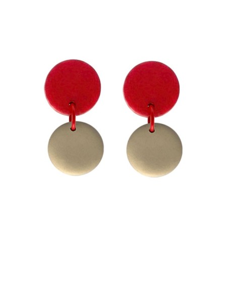 PENDIENTES VIVA ROJO
