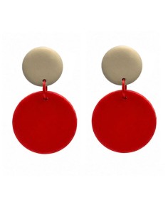PENDIENTES VIVA ROJO